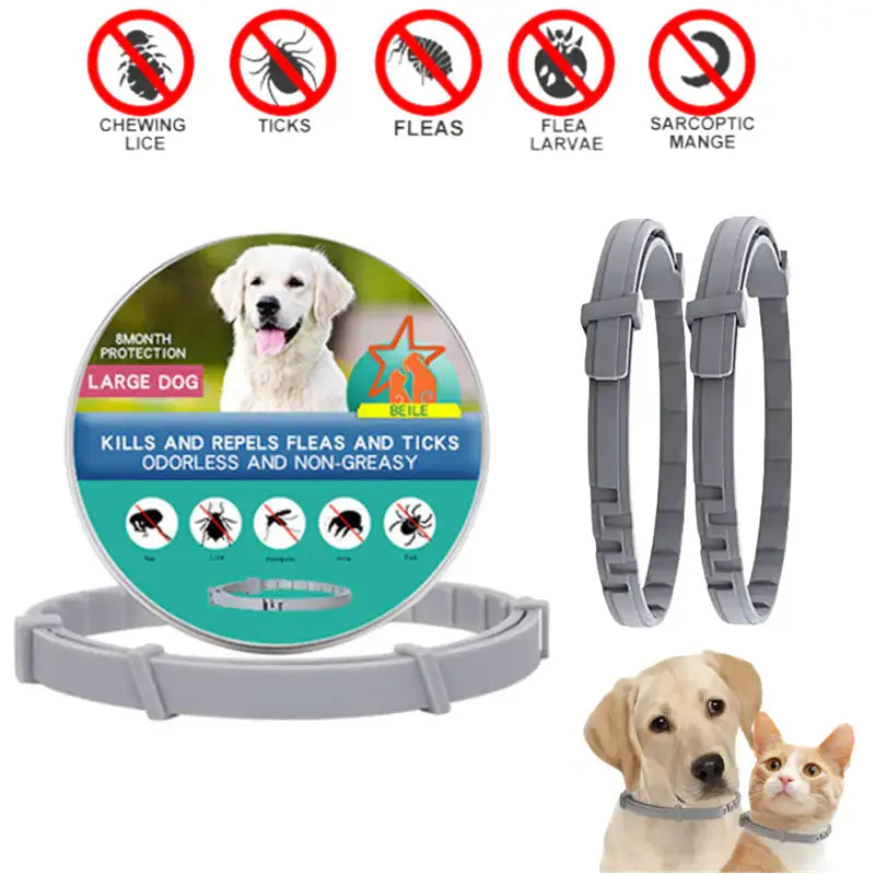 Collar Antipulgas Premium para Mascotas con Protección Duradera