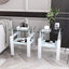 Set of 2 Modern Tempered Glass Coffee Tables