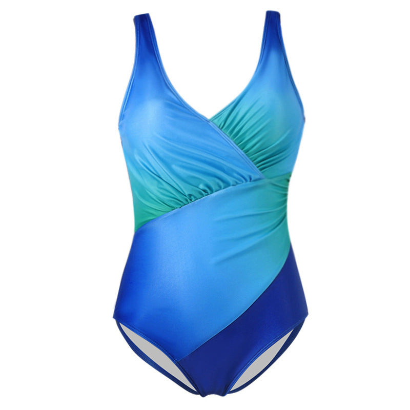 Swimsuit bikini rainbow gradient one-piece swimsuit - Korvel