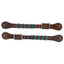 Braided Leather Spur Strap with Elegant Accents - Korvel