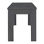 TREXM 3-piece retro cutlery set, rectangular stand table, and 2 wooden stools for 4 people (gray) - Korvel