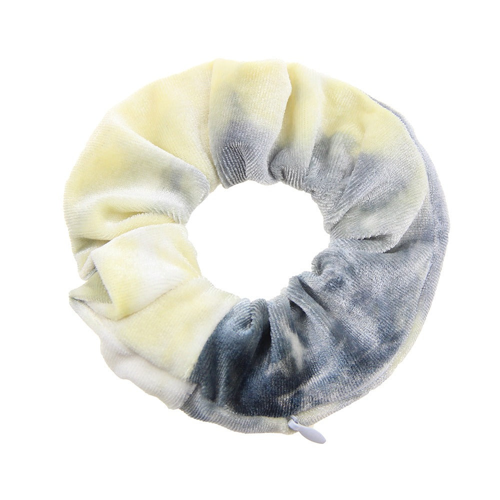 Tie dye velvet zipper large intestine loop - Korvel