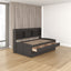 Twin Size Wooden Captain Bed with Storage and Trundle - Antique Gray