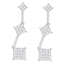 14K White Gold Princess Cut Diamond Earrings