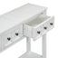 TREXM Rustic Entryway Console Table - 60" Long with Storage
