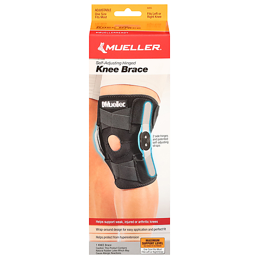 Mueller Adjustable Hinged Knee Brace - One Size Black