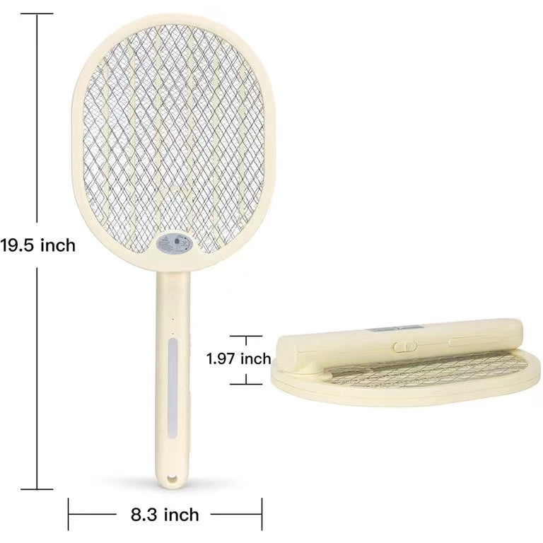 Foldable Electric Fly Swatter with Rotatable Handle