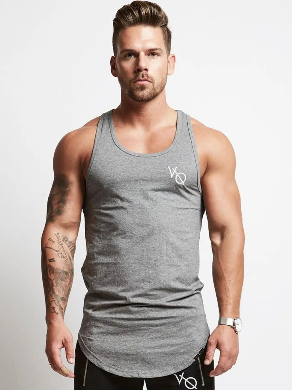 Men's Round Neck Racerback Tank Top