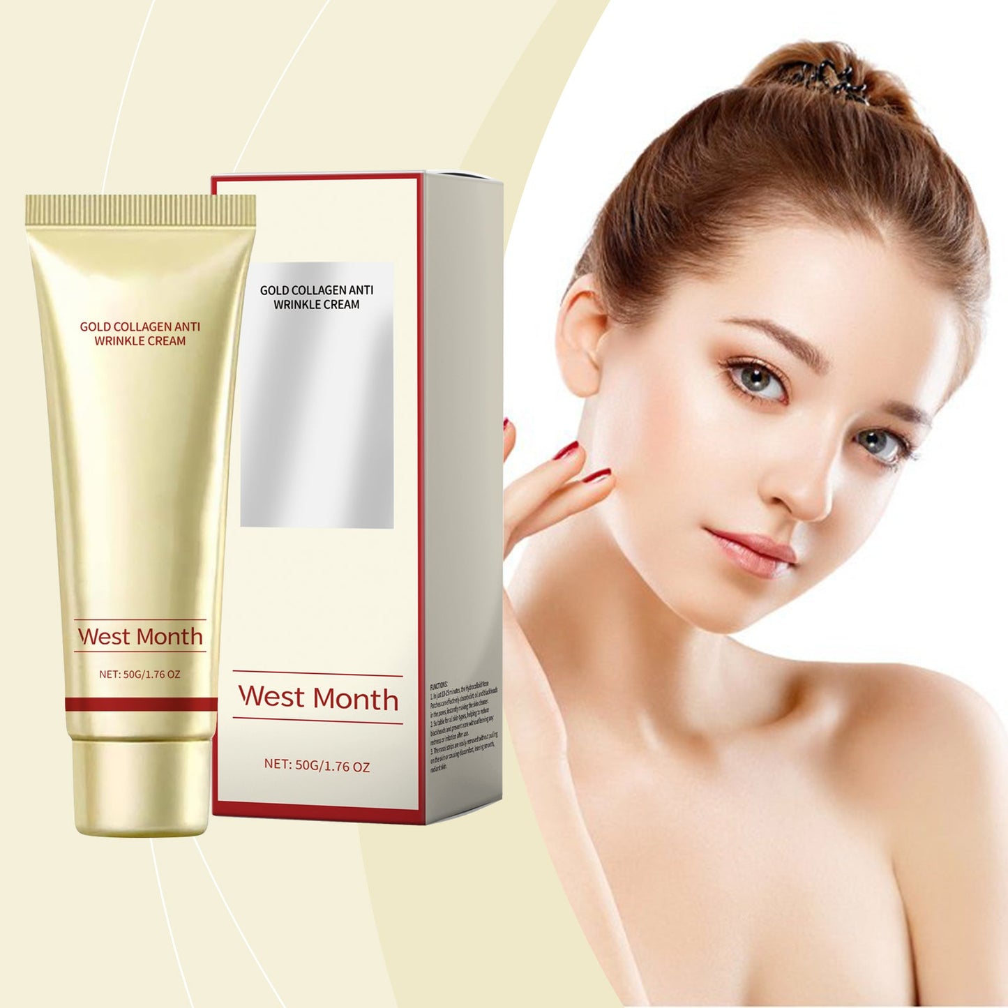 Collagen Moisturizing Cream, Moisturizing And Nourishing Facial Skin Daily Skin Care Brightening Cream - Korvel