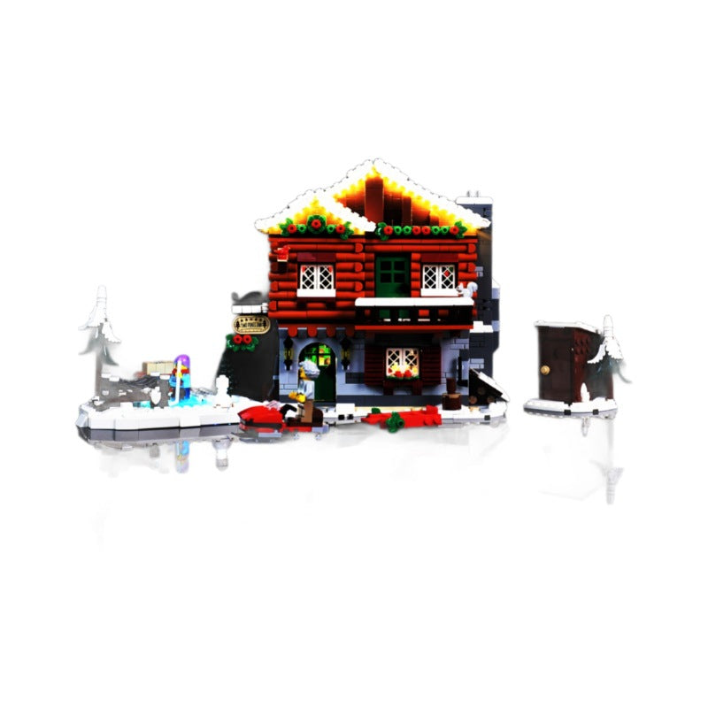 DIY lighting compatible with LEGO 10325 winter snow mountain cabin building blocks with remote control LED lighting - Korvel