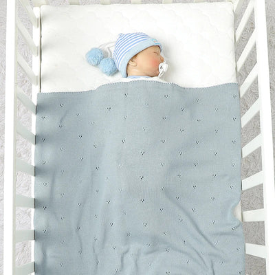 Knitted Solid Color Duvet Cover for Infants and Young Children