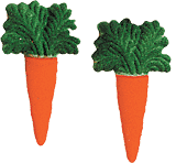 Large Carrot Sugar Shapes - 90 Count