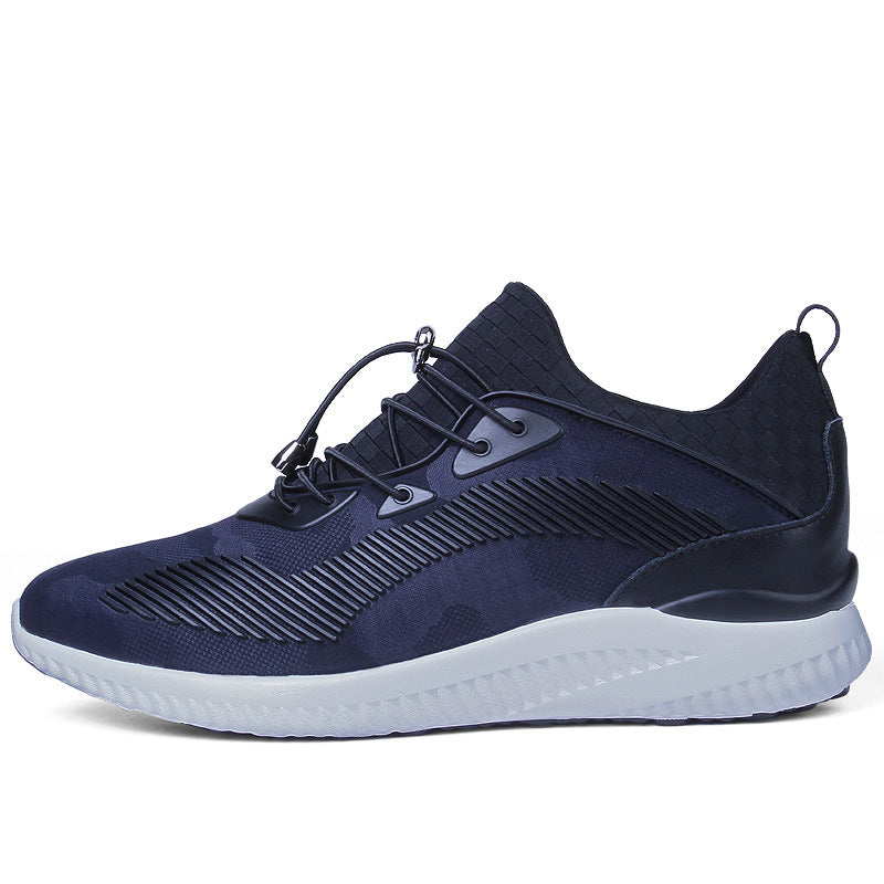 Chaussures de sport pour hommes avec semelle épaisse augmentant la taille