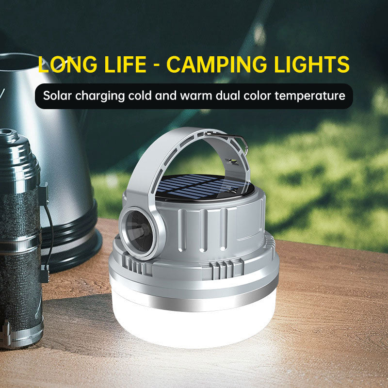 Outdoor Camping Light Solar Charging Camping Light LED Bulb Household Emergency Light - Korvel