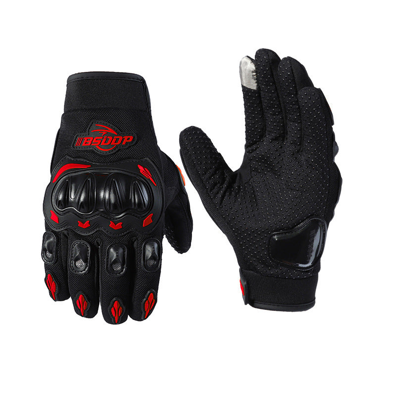 Motorcycle Riding Gloves, All Finger, Summer Breathable, Men's And Women's Electric Vehicles, Anti Fall, Anti Slip, Touch Screen - Korvel