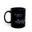 Waves of Strength Black Awareness Mug - 11oz & 15oz
