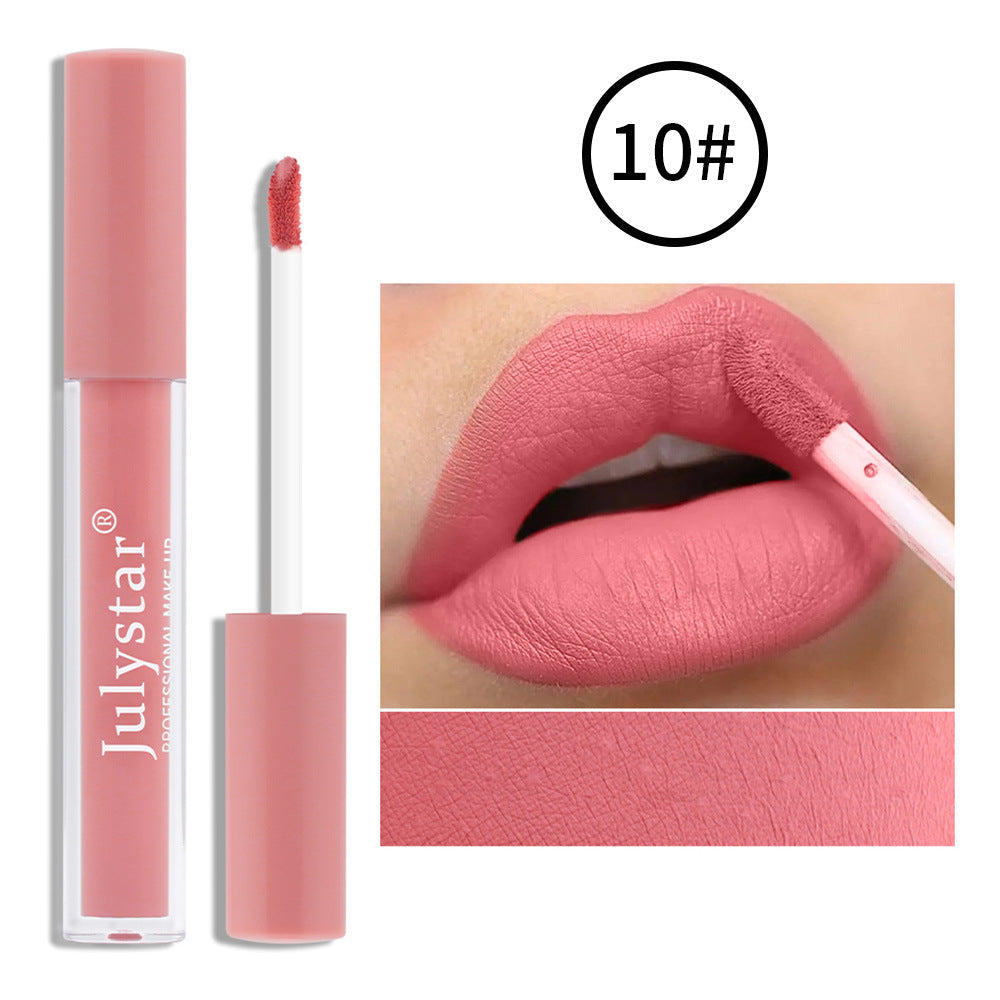 Fog Matte Makeup Free Ice Cream Lip Glaze Velvet Does Not Stick To Lip Mud - Korvel