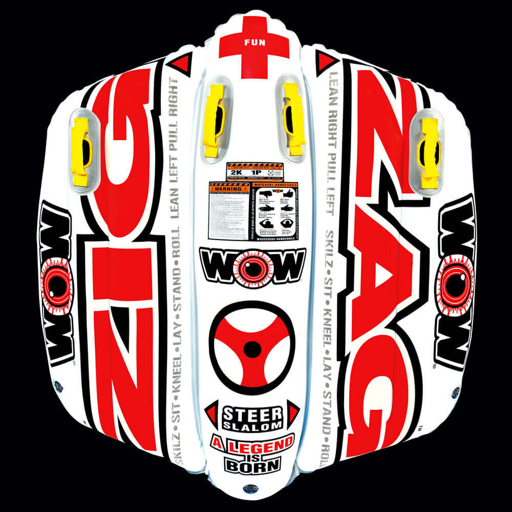 WOW Watersports Zig Zag Tubo de Agua Remolcable Direccionable