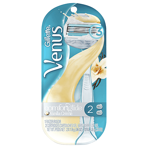 Gillette Venus Comfort Glide Cuchilla de Vainilla con 2 Cartuchos