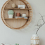 Weaving layer shelf storage rack background wall storage display shelf Bohemian style storage rack - Korvel