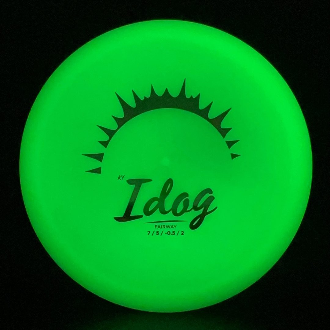 K1 Glow Idog - First Run Disc Golf Driver