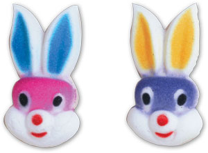 Edible Bunny Faces - 2-1/4" - Bulk Pack of 96