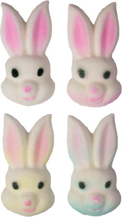 Caras de Conejo Pastel Comestibles - 2-1/4" - Paquete de 96 Piezas