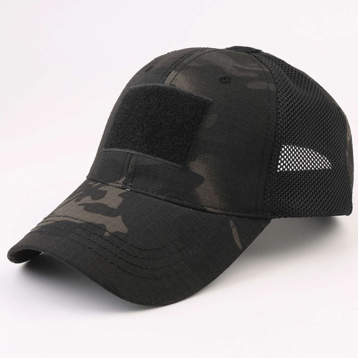 Casquette à patch de style tactique avec sangle réglable