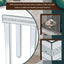 ON-TRANS glass mirror edge table, easy to assemble crystal design and adjustable height leg edge table, silver - Korvel