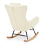 Chaise Berçante Premium en Tissu Cachemire