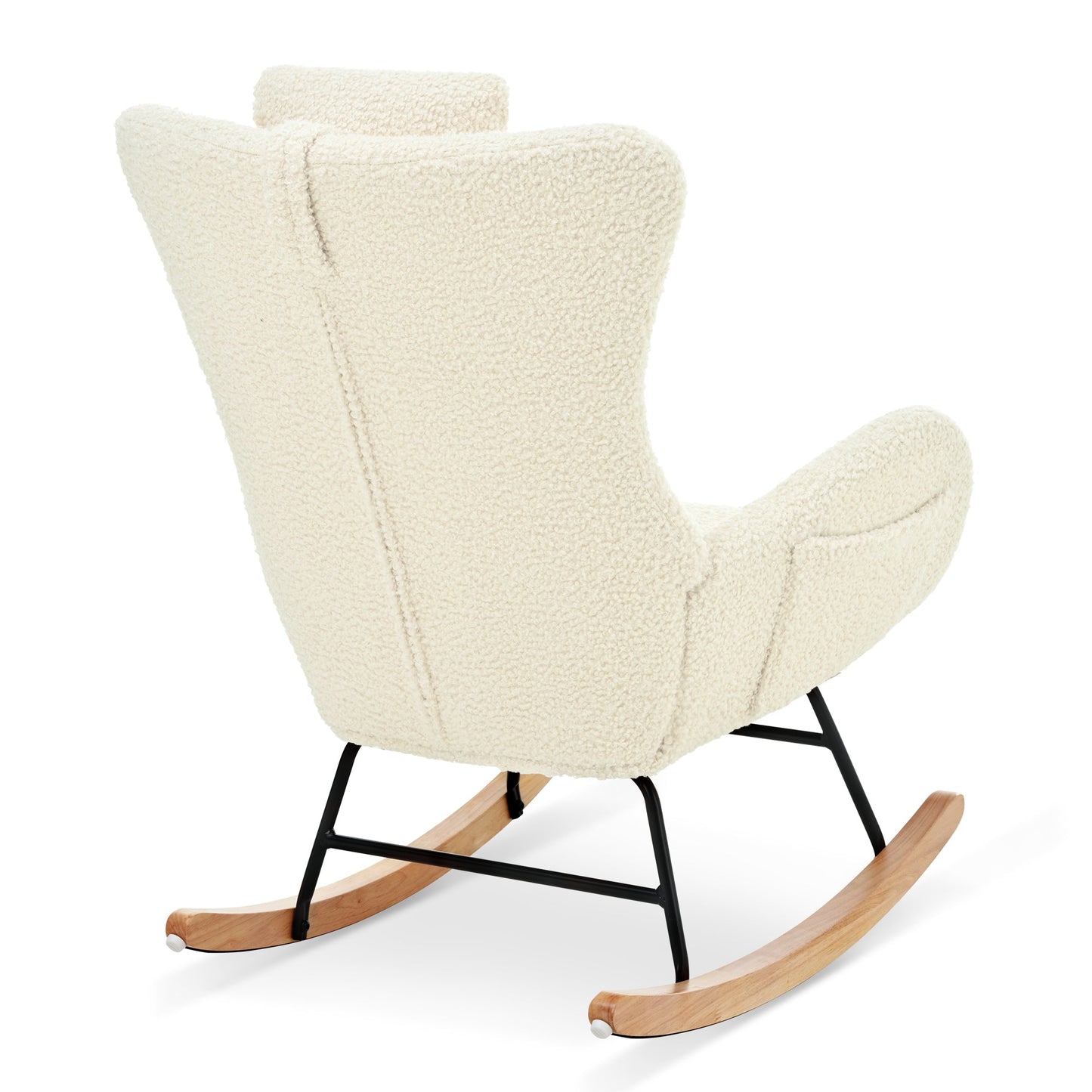 Chaise Berçante Premium en Tissu Cachemire