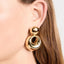 Elegant 18K Gold-Plated Cutout Earrings