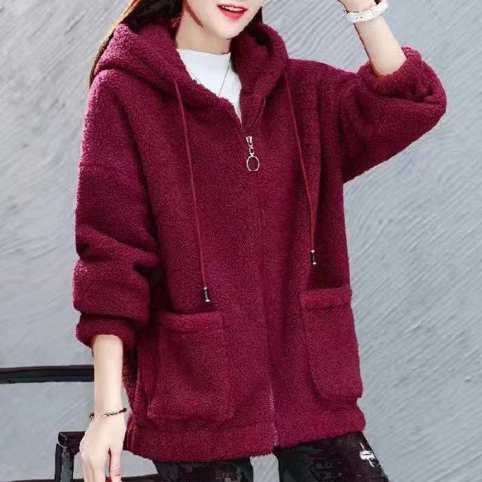 Cardigan ample imprimé sans bouton