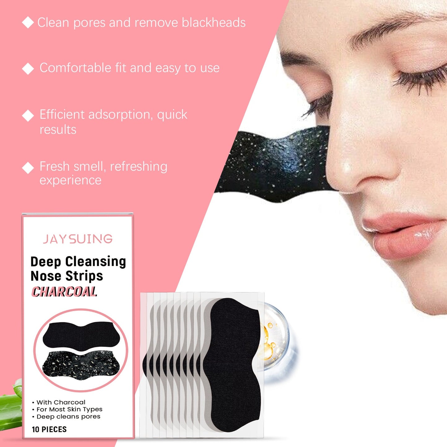 Patches de nez pour points noirs premium pour un nettoyage en profondeur