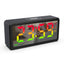 LED Wood-Grain Alarm Clock with RGB Color Display