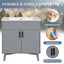 Ensemble de meuble de salle de bain élégant avec lavabo et rangement