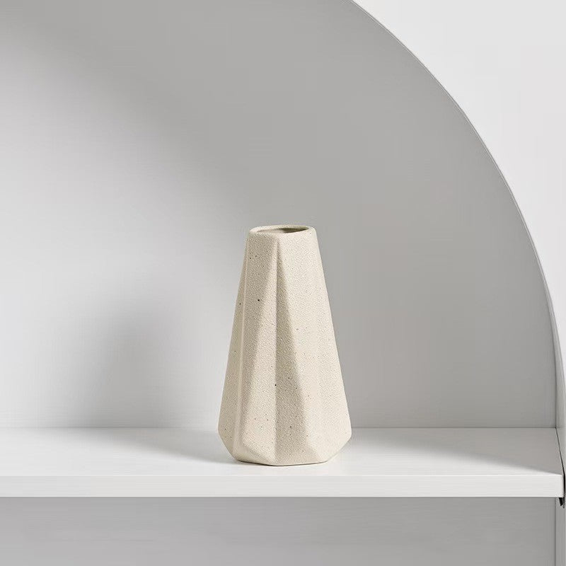Ceramic Vases Ins Minimally Creative Home Dried Flowers Simulated Flowers Mini Small Flower Utensils Office Ornaments - Korvel