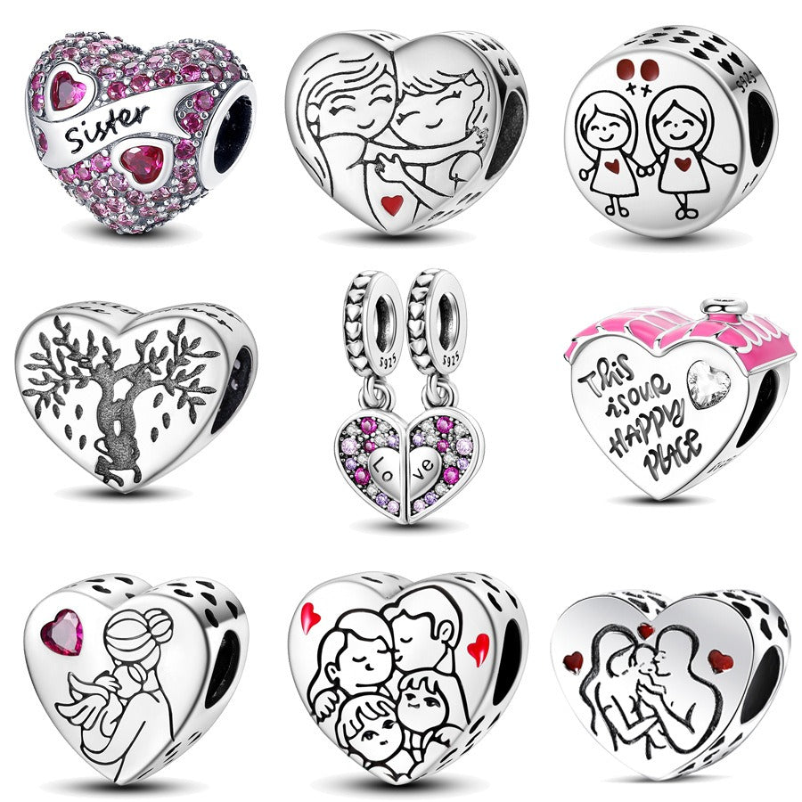 Colgante de Perlas de Amor - Serie de Familia y Amistad