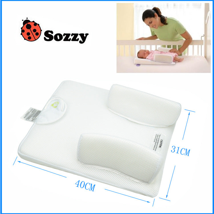 SOZZY Baby Sleep Pad Comfort Baby Pillow Stereotyped Pillow Sleep Pillow Anti-Turnover Anti-Spit Milk Pillow Bed In Bed - Korvel