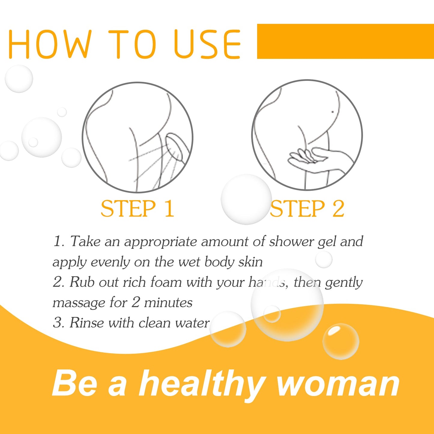 Feminine Wash With Sunflower Oil, Body Cleansing Skin Refreshing Oil Control Moisturizing Long-Lasting Fragrance Shower Gel - Korvel