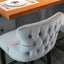 Conjunto de Taburetes de Barrotes de Terciopelo Contemporáneo - Gris