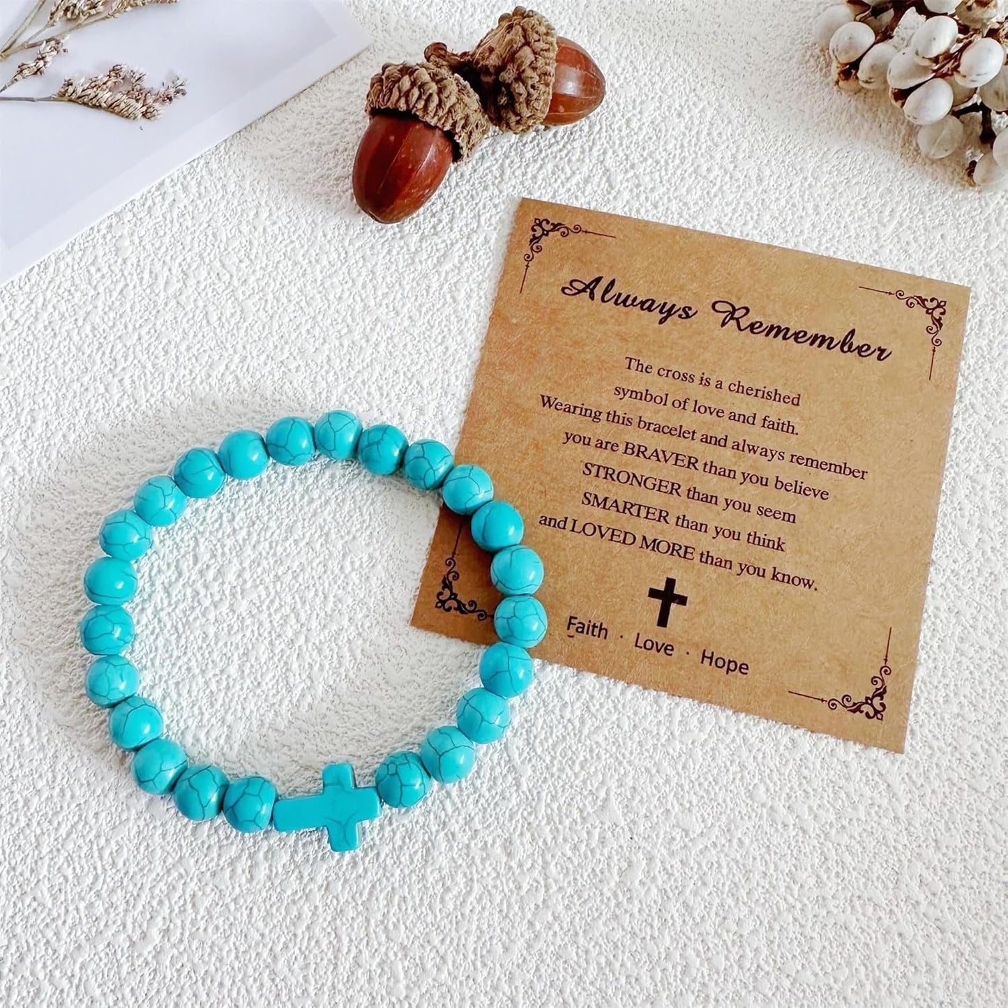 Fashion bead jewelry cross bracelet - Korvel