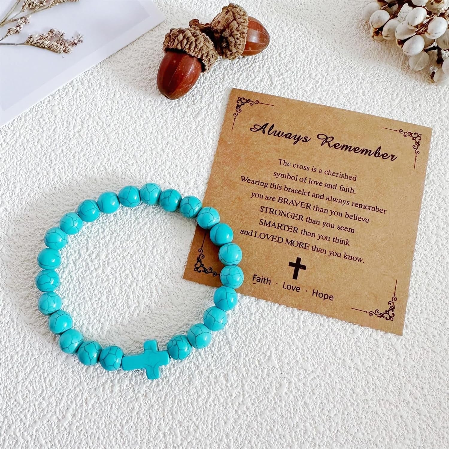 Fashion bead jewelry cross bracelet - Korvel
