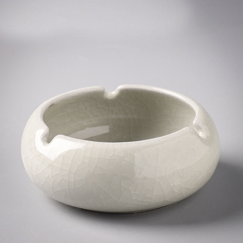 Ceramic ashtray home living room office personality creative retro anti-fly ash ashtray - Korvel