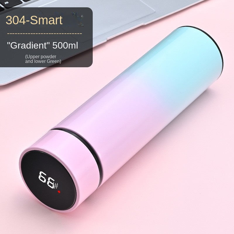 Smart Temperature Measurement Insulated Cup 304 Stainless Steel Water Cup Portable Home Cup Gift Cup Wholesale Engraving - Korvel