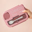 Microwaveable sealed lunch box with compartments and sauce box with cutlery - Korvel