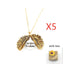 Collar de Letras Dobles Girasol