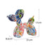 New black and white plaid balloon dog ornaments creative TV cabinet wine cabinet living room porch resin crafts - Korvel