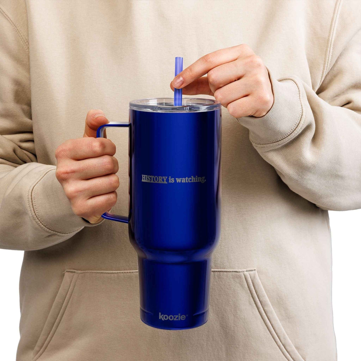 History Is Watching 40oz Insulated Tumbler with Handle