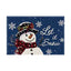 Christmas Snowman Linen Meal Mat Snowflake Grid Printed Table Mat Christmas Party Decoration Insulation Mat Holiday Decoration - Korvel